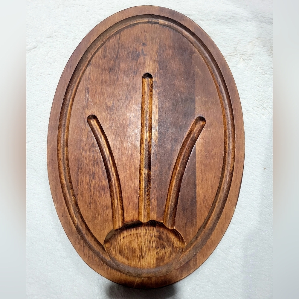 Barbocraft Wooden Oval Vintage Cutting Boards - Picture 4 of 5